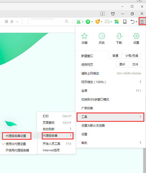 360浏览器代理服务器设置